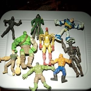 Variety of action figures